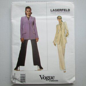 Lagerfeld Vogue Paris Original Sewing Pattern - 1633 - Sz 8